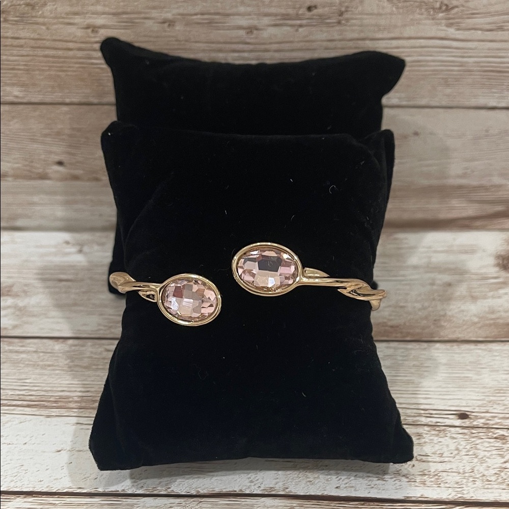 Monet Gold Toned Bracelet with Pink‎ Accents NEW